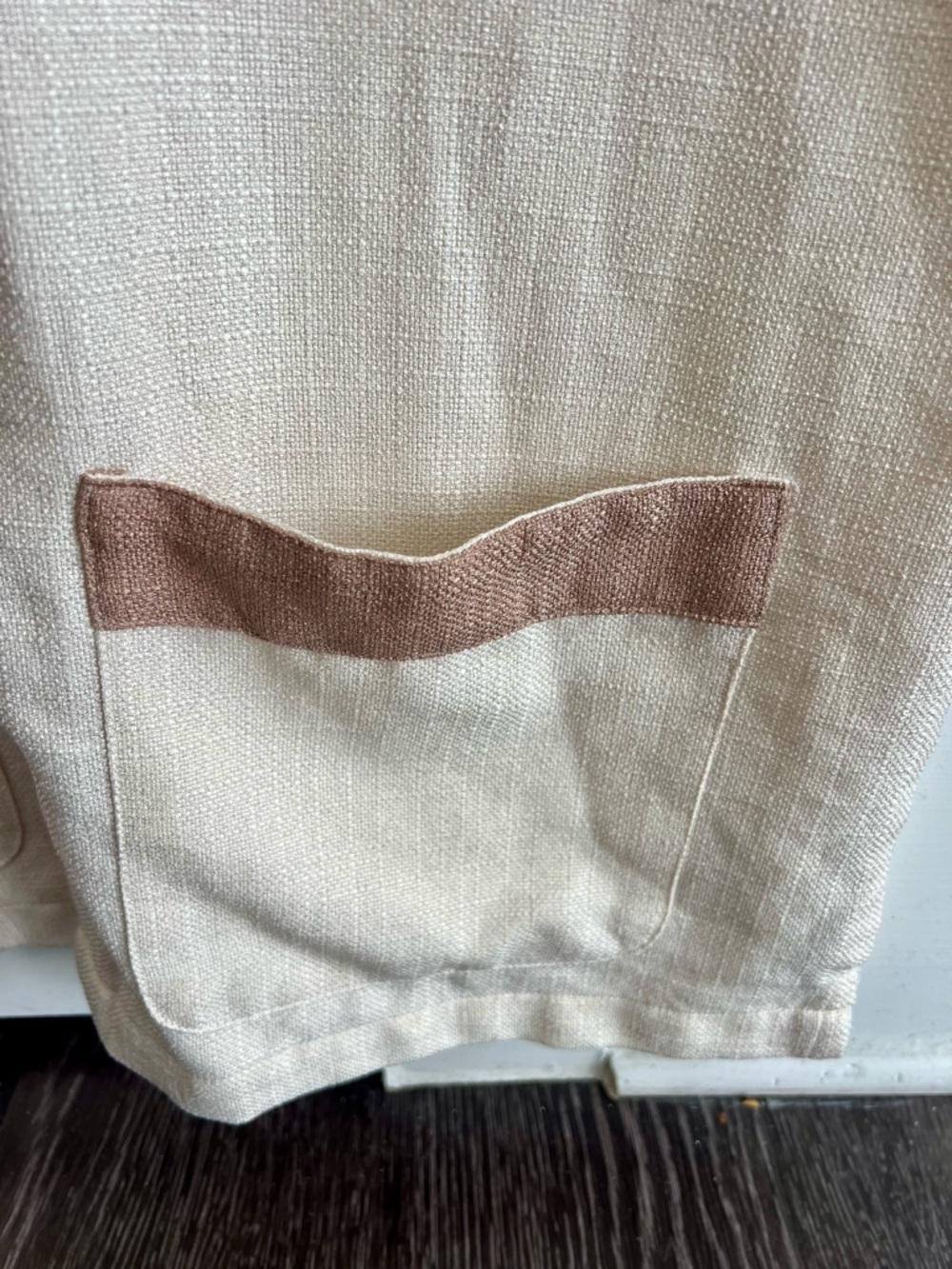 Malibu by Drill Clothing Co. Cream & Tan Short-Sleeve Button-Down Shirt - Picture 2 of 6